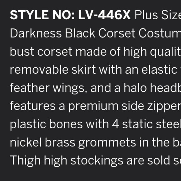 Dark angel costume - Picture 4 of 6